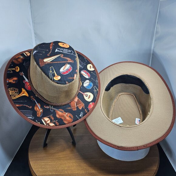 Cabana Breathable Wide Brim Sun Hat | American Hat Makers | Walnut NWT | RARE LE - Picture 3 of 13
